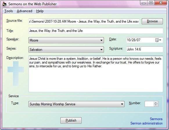 Download web tool or web app Sermons on the Web