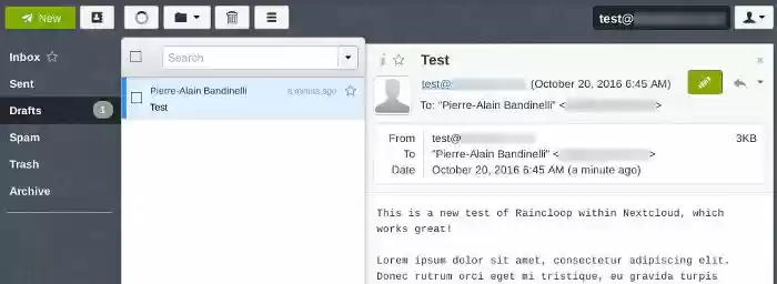 RainLoop Webmail Un cliente de correo electrónico moderno y rápido basado en web