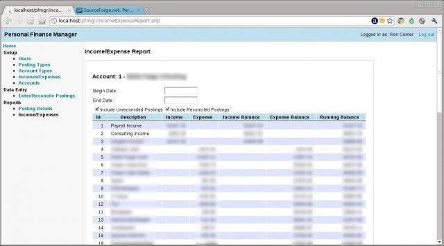 Download web tool or web app *OLD* Personal Finance Manager