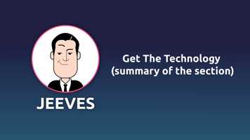 Free download 060. Get The Technology (summary of the section) video and edit with RedcoolMedia movie maker MovieStudio video editor online and AudioStudio audio editor onlin