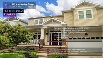 Free download $1,048,000 Single-Family Home for sale - 1540 Alexander Street, Houston, TX - 77008 video and edit with RedcoolMedia movie maker MovieStudio video editor online and AudioStudio audio editor onlin