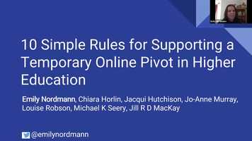Free download 10 simple rules for supporting a temporary online pivot in higher education video and edit with RedcoolMedia movie maker MovieStudio video editor online and AudioStudio audio editor onlin