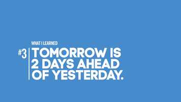 Free download 10 Things I Learned | #3 Tomorrow is ... | :90 cut video and edit with RedcoolMedia movie maker MovieStudio video editor online and AudioStudio audio editor onlin