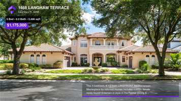 Free download $1,175,000 Single-Family Home for sale - 1468 LANGHAM TERRACE, Lake Mary, FL - 32746 video and edit with RedcoolMedia movie maker MovieStudio video editor online and AudioStudio audio editor onlin