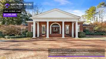 Free download $1,250,000 Single-Family Home for sale - 4261 Paper Mill Rd, Marietta, GA - 30067 video and edit with RedcoolMedia movie maker MovieStudio video editor online and AudioStudio audio editor onlin