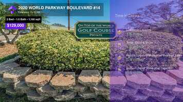 Free download $129,000 Condominium for sale - 2020 WORLD PARKWAY BOULEVARD #14, Clearwater, FL - 33763 video and edit with RedcoolMedia movie maker MovieStudio video editor online and AudioStudio audio editor onlin