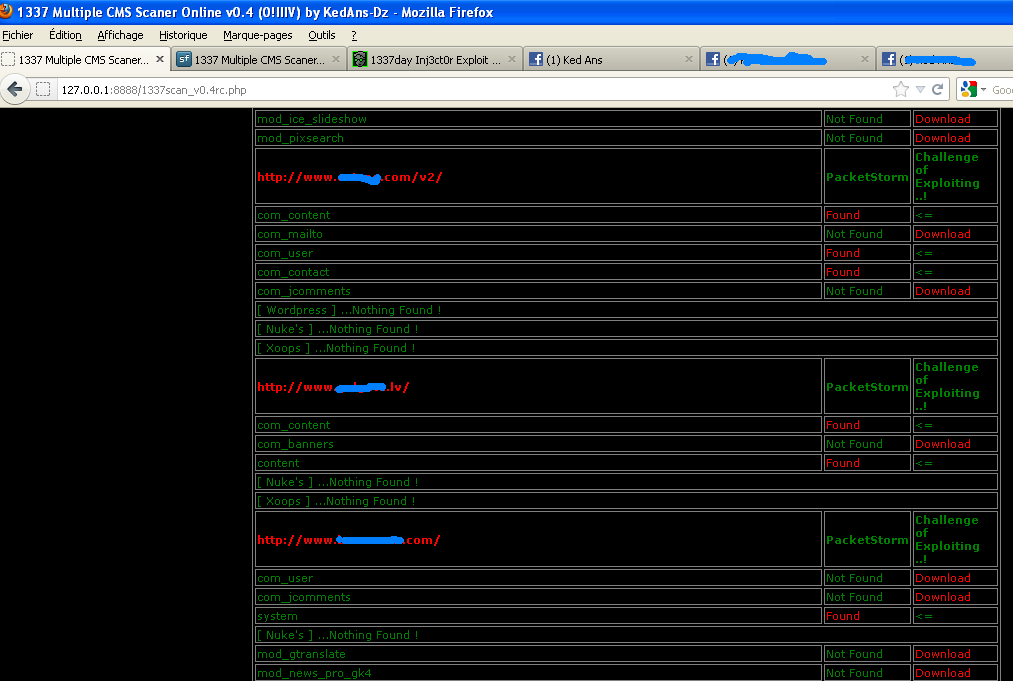 Download web tool or web app 1337 Multiple CMS Scaner Online