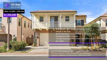 Free download $1,450,000 Single-Family Home for sale - 123 Baja, Irvine, CA - 92620 video and edit with RedcoolMedia movie maker MovieStudio video editor online and AudioStudio audio editor onlin