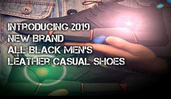 Free download 2019 NEW Brand All Black Mens Leather Casual Shoes video and edit with RedcoolMedia movie maker MovieStudio video editor online and AudioStudio audio editor onlin