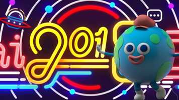 Free download 2019 new year  baidu doodle animate video and edit with RedcoolMedia movie maker MovieStudio video editor online and AudioStudio audio editor onlin