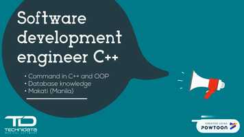 Free download 202003_Job offer_SOFTWARE DEVELOPMENT ENGINEER (C++) video and edit with RedcoolMedia movie maker MovieStudio video editor online and AudioStudio audio editor onlin