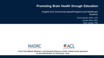 Free download 2021-10-26 Promoting Brain Health through Education: Insights from Community-based Programs and Healthcare Systems video and edit with RedcoolMedia movie maker MovieStudio video editor online and AudioStudio audio editor onlin