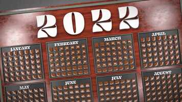 Free download 2022 Calendar 3Danimation video and edit with RedcoolMedia movie maker MovieStudio video editor online and AudioStudio audio editor onlin