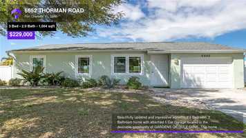Free download $229,000 Single-Family Home for sale - 6652 THORMAN ROAD, Port Charlotte, FL - 33981 video and edit with RedcoolMedia movie maker MovieStudio video editor online and AudioStudio audio editor onlin