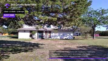 Free download $237,000 Single-Family Home for sale - 344 County Road 1500, Morgan, TX - 76671 video and edit with RedcoolMedia movie maker MovieStudio video editor online and AudioStudio audio editor onlin