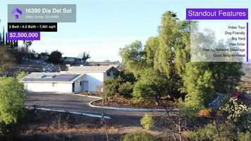 Free download $2,500,000 Single-Family Home for sale - 16390 Dia Del Sol, Valley Center, CA - 92082 video and edit with RedcoolMedia movie maker MovieStudio video editor online and AudioStudio audio editor onlin