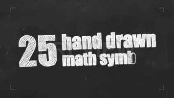 Free download 25 Hand Drawn Math Symbols Stock Motion Graphics video and edit with RedcoolMedia movie maker MovieStudio video editor online and AudioStudio audio editor onlin