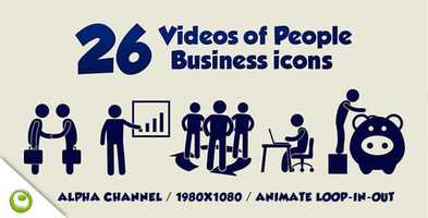 Free download 26 Videos Of People Business Icons | Motion Graphics - Videohive template video and edit with RedcoolMedia movie maker MovieStudio video editor online and AudioStudio audio editor onlin