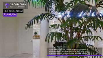 Free download $2,999,000 Single-Family Home for sale - 33 Calle Claire, Palm Desert, CA - 92260 video and edit with RedcoolMedia movie maker MovieStudio video editor online and AudioStudio audio editor onlin