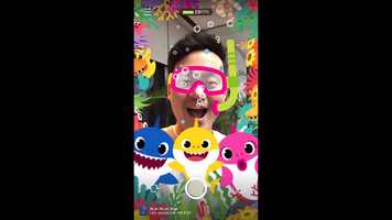 Free download 2D AR Stickers : Pinkfong! Babyshark with Facebook video and edit with RedcoolMedia movie maker MovieStudio video editor online and AudioStudio audio editor onlin
