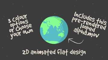 Free download 2D Cartoon Animated Rotating Earth | After Effects Project Files - Videohive template video and edit with RedcoolMedia movie maker MovieStudio video editor online and AudioStudio audio editor onlin