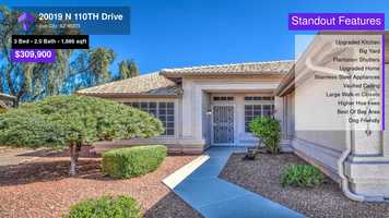 Free download $309,900 Single-Family Home for sale - 20019 N 110TH Drive, Sun City, AZ - 85373 video and edit with RedcoolMedia movie maker MovieStudio video editor online and AudioStudio audio editor onlin