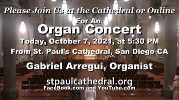 Free download :30 PM Organ Recital, Oct. 7, 2021, Gabriel Arregui, Organist. video and edit with RedcoolMedia movie maker MovieStudio video editor online and AudioStudio audio editor onlin
