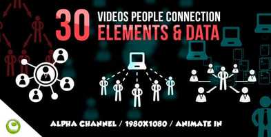 Free download 30 Videos People Connection Element Data | Motion Graphics - Videohive template video and edit with RedcoolMedia movie maker MovieStudio video editor online and AudioStudio audio editor onlin