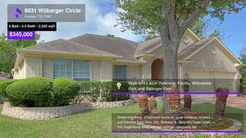 Free download $325,000 Single-Family Home for sale - 8831 Wilbarger Circle, Houston, TX - 77064 video and edit with RedcoolMedia movie maker MovieStudio video editor online and AudioStudio audio editor onlin