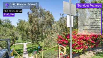 Free download $395,000 Condominium for sale - 21961 Rimhurst Drive #G, Lake Forest, CA - 92630 video and edit with RedcoolMedia movie maker MovieStudio video editor online and AudioStudio audio editor onlin