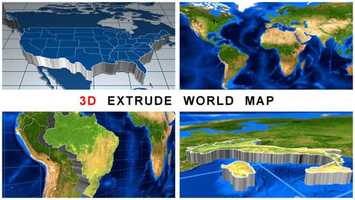 Free download 3D Extrude World Map | After Effects Project Files - Videohive template video and edit with RedcoolMedia movie maker MovieStudio video editor online and AudioStudio audio editor onlin