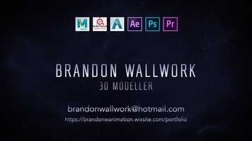 Free download 3D Modelling Showreel by Brandon Wallwork (2021) video and edit with RedcoolMedia movie maker MovieStudio video editor online and AudioStudio audio editor onlin
