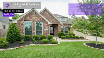 Free download $400,000 Single-Family Home for sale - 11106 English Holly Court, Tomball, TX - 77375 video and edit with RedcoolMedia movie maker MovieStudio video editor online and AudioStudio audio editor onlin