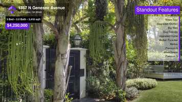 Free download $4,250,000 Single-Family Home for sale - 1357 N Genesee Avenue, Los Angeles, CA - 90046 video and edit with RedcoolMedia movie maker MovieStudio video editor online and AudioStudio audio editor onlin