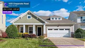 Free download $445,000 Single-Family Home for sale - 1225 Chapanoke Road, Raleigh, NC - 27603 video and edit with RedcoolMedia movie maker MovieStudio video editor online and AudioStudio audio editor onlin