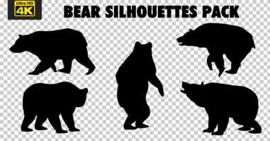 Free download 4K Bear Silhouettes - 5 Pack | Motion Graphics - Envato elements video and edit with RedcoolMedia movie maker MovieStudio video editor online and AudioStudio audio editor onlin