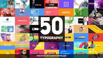 Free download 50 Typography | After Effects Project Files - Videohive template video and edit with RedcoolMedia movie maker MovieStudio video editor online and AudioStudio audio editor onlin