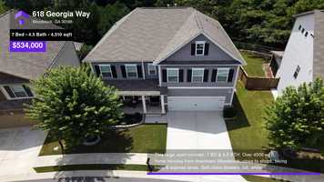 Free download $534,000 Single-Family Home for sale - 618 Georgia Way, Woodstock, GA - 30188 video and edit with RedcoolMedia movie maker MovieStudio video editor online and AudioStudio audio editor onlin