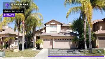 Free download $545,000 Single-Family Home for sale - 23 Bella Donaci, Lake Elsinore, CA - 92532 video and edit with RedcoolMedia movie maker MovieStudio video editor online and AudioStudio audio editor onlin