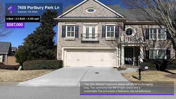 Free download $587,000 Townhouse for sale - 7459 Portbury Park Ln, Suwanee, GA - 30024 video and edit with RedcoolMedia movie maker MovieStudio video editor online and AudioStudio audio editor onlin