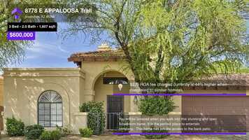 Free download $600,000 Single-Family Home for sale - 8778 E APPALOOSA Trail, Scottsdale, AZ - 85258 video and edit with RedcoolMedia movie maker MovieStudio video editor online and AudioStudio audio editor onlin