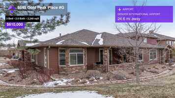 Free download $610,000 Condominium for sale - 8645 Gold Peak Place #G, Highlands Ranch, CO - 80130 video and edit with RedcoolMedia movie maker MovieStudio video editor online and AudioStudio audio editor onlin