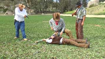 Free download 6 shooter cowboy short movie video and edit with RedcoolMedia movie maker MovieStudio video editor online and AudioStudio audio editor onlin