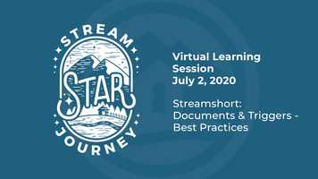 Free download 7/2/20 - Virtual Learning Session Streamshort - Documents  Triggers - Best Practices video and edit with RedcoolMedia movie maker MovieStudio video editor online and AudioStudio audio editor onlin