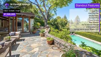 Free download $7,500,000 Single-Family Home for sale - 36 Fernhill Avenue, Ross, CA - 94957 video and edit with RedcoolMedia movie maker MovieStudio video editor online and AudioStudio audio editor onlin