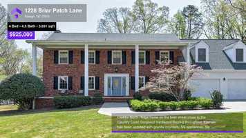 Free download $925,000 Single-Family Home for sale - 1228 Briar Patch Lane, Raleigh, NC - 27615 video and edit with RedcoolMedia movie maker MovieStudio video editor online and AudioStudio audio editor onlin