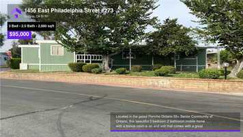 Free download $95,000 Mobile for sale - 1456 East Philadelphia Street #273, Ontario, CA - 91761 video and edit with RedcoolMedia movie maker MovieStudio video editor online and AudioStudio audio editor onlin