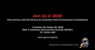Free download 9th Annual AGCMO Design  Construction Technology Conference (2020) video and edit with RedcoolMedia movie maker MovieStudio video editor online and AudioStudio audio editor onlin