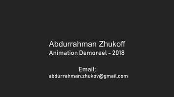 Free download Abdurrahman Zhukoff Animation Reel - 2018 video and edit with RedcoolMedia movie maker MovieStudio video editor online and AudioStudio audio editor onlin