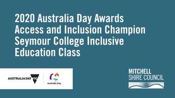 Free download Access and Inclusion Champion Seymour College video and edit with RedcoolMedia movie maker MovieStudio video editor online and AudioStudio audio editor onlin